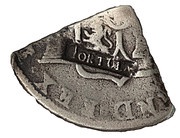 2 Shillings Type I countermark obverse image
