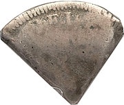 2 Shillings Type III countermark reverse image