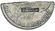 4 Shillings 1½ Pence Type I countermark on Mexican 8 Reales of Carl IV obverse image