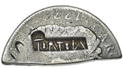 4 Shillings 1½ Pence Type II countermark on Mexican 8 Reales of Carl III obverse image