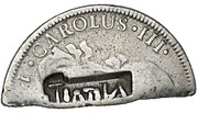 4 Shillings 1½ Pence Type III countermark obverse image