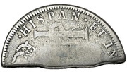 4 Shillings 1½ Pence Type III countermark, United Kingdom, 1805-1824 reverse image