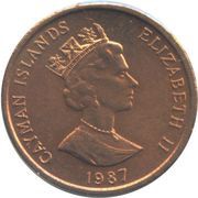 1 Cent - Elizabeth II 3rd portrait; non-magnetic obverse image