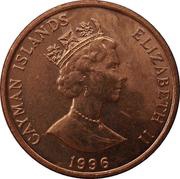1 Cent - Elizabeth II 3rd portrait; magnetic obverse image