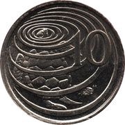 10 Cents - Elizabeth II 4th portrait reverse image