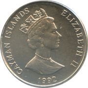 25 Cents - Elizabeth II 3rd portrait; magnetic obverse image