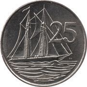 25 Cents - Elizabeth II 4th portrait reverse image