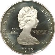 50 Cents - Elizabeth II 25th Anniversary of Coronation obverse image