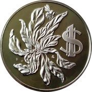 1 Dollar - Elizabeth II 2nd portrait, United Kingdom, 1972-1982 reverse image