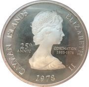1 Dollar - Elizabeth II 25th Anniversary of Coronation obverse image