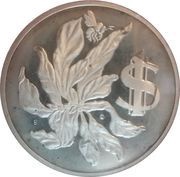 1 Dollar - Elizabeth II 25th Anniversary of Coronation, United Kingdom, 1978 reverse image