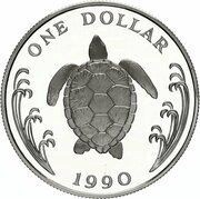 1 Dollar - Elizabeth II, United Kingdom, 1990 reverse image