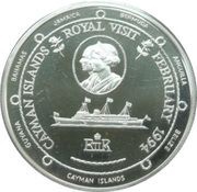1 Dollar - Elizabeth II Royal Visit, United Kingdom, 1994 reverse image