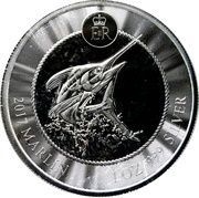 1 Dollar - Elizabeth II Marlin; Silver, United Kingdom, 2017-2021 reverse image