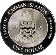 1 Dollar - Elizabeth II 25th Anniversary Monetary Authority obverse image