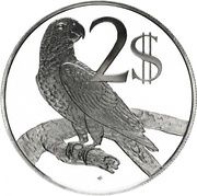 2 Dollars - Elizabeth II Cuban Parrot, United Kingdom, 1983-1984 reverse image
