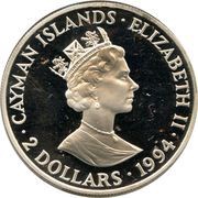 2 Dollars - Elizabeth II "Ten Sails" obverse image
