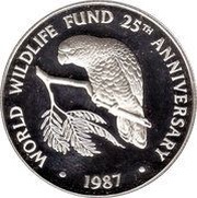 5 Dollars - Elizabeth II WWF, United Kingdom, 1987 reverse image