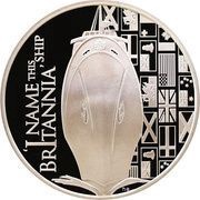 5 Dollars - Elizabeth II HMY Britannia; Silver Proof issue, United Kingdom, 2012 reverse image