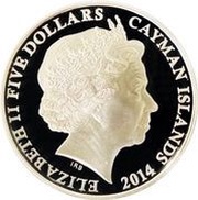 5 Dollars - Elizabeth II Princess to Monarch - Forever from First Love obverse image