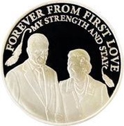 5 Dollars - Elizabeth II Princess to Monarch - Forever from First Love, United Kingdom, 2014 reverse image