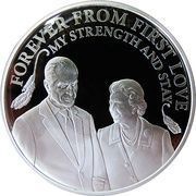 5 Dollars - Elizabeth II Princess to Monarch - Forever from First Love, United Kingdom, 2016 reverse image