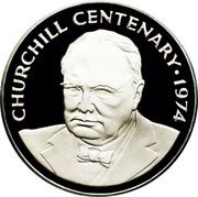 25 Dollars - Elizabeth II Churchill obverse image