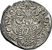 3 Kreuzers - Adam Wenzel, Bohemia, 1609-1613 reverse image