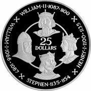 25 Dollars - Elizabeth II Kings of England: House of Normandy, United Kingdom, 1980 reverse image