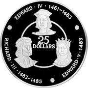 25 Dollars - Elizabeth II Kings of England: House of York, United Kingdom, 1980 reverse image