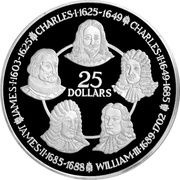 25 Dollars - Elizabeth II Kings of England: Houses of Stuart and Orange-Nassau, United Kingdom, 1980 reverse image
