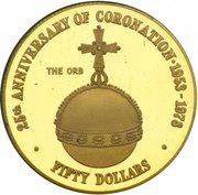 50 Dollars - Elizabeth II Royal Orb, United Kingdom, 1978 reverse image