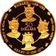 50 Dollars - Elizabeth II House of Plantagenet I, United Kingdom, 1979-1980 reverse image