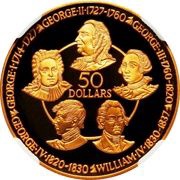 50 Dollars - Elizabeth II House of Hanover, United Kingdom, 1979-1980 reverse image