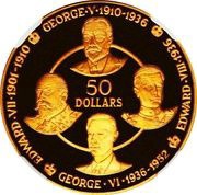 50 Dollars - Elizabeth II House of Saxe-Coburg and Gotha/House of Windsor, United Kingdom, 1979-1980 reverse image