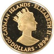 50 Dollars - Elizabeth II Ten Sails obverse image