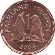 1 Penny - Elizabeth II 4th portrait, United Kingdom, 2003-2011 reverse image