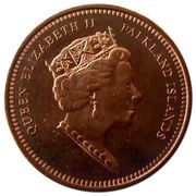 1 Penny - Elizabeth II 5th portrait obverse image