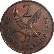 2 Pence - Elizabeth II 2nd portrait, United Kingdom, 1974-1992 reverse image