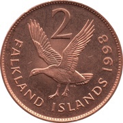 2 Pence - Elizabeth II 2nd portrait, United Kingdom, 1998-1999 reverse image