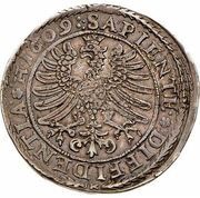 1 Thaler - Adam Wenzel, Bohemia, 1609 reverse image