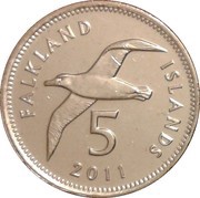 5 Pence - Elizabeth II 4th portrait, United Kingdom, 2004-2011 reverse image