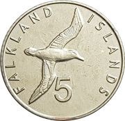 5 Pence - Elizabeth II 5th portrait, United Kingdom, 2019 reverse image