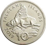 10 Pence - Elizabeth II 5th portrait, United Kingdom, 2019-2021 reverse image