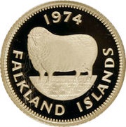 ½ Pound - Elizabeth II, United Kingdom, 1974 reverse image