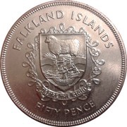 50 Pence - Elizabeth II Silver Jubilee, United Kingdom, 1977 reverse image