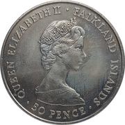 50 Pence - Elizabeth II Royal Wedding obverse image