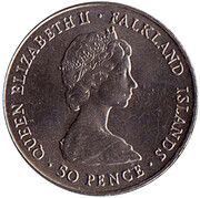 50 Pence - Elizabeth II Falkland Liberation obverse image