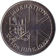 50 Pence - Elizabeth II Falkland Liberation, United Kingdom, 1982 reverse image