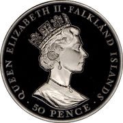 50 Pence - Elizabeth II Mt. Pleasant Airport; Silver Issue obverse image
